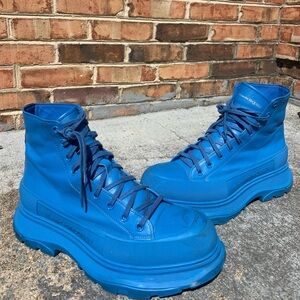Alexander McQueen | Tread Slick Boot in Blue
